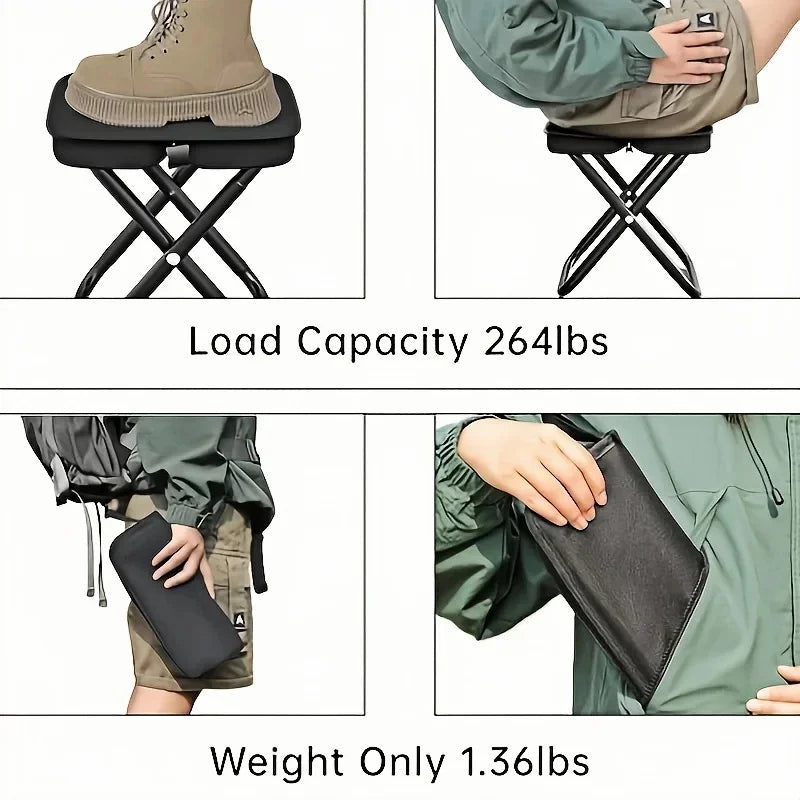 Camping chair, foldable outdoor fishing chair, lightweight portable outdoor storage bag, portable hiking travel furniture