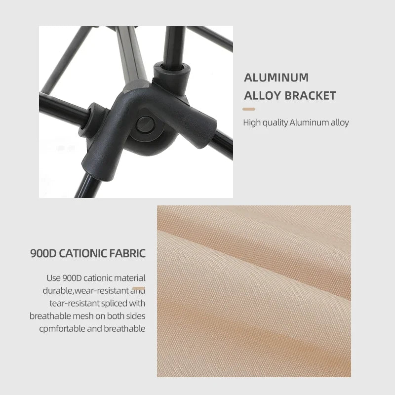 TARKA Camping Chairs Ultralight Folding Chairs Seat Foldable Moon Chair Garden Picnic Beach Picnic Lightweight Backpacking Chair