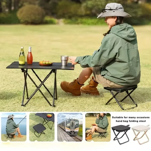 Camping chair, foldable outdoor fishing chair, lightweight portable outdoor storage bag, portable hiking travel furniture