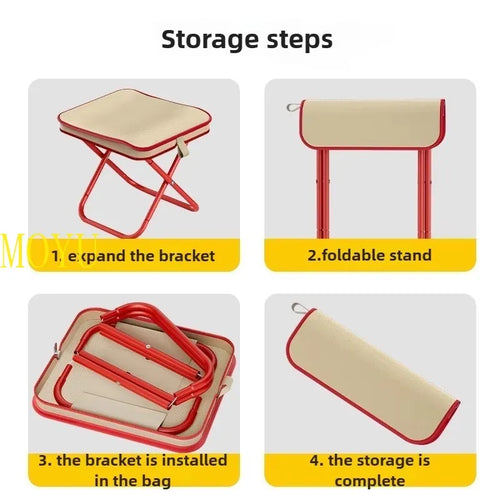 MOYU Portable Folding Camping Chair Durable Bench Fishing Mini Stool Travel Camping Outdoor Folding Picnic Sketch Handbag Chairs