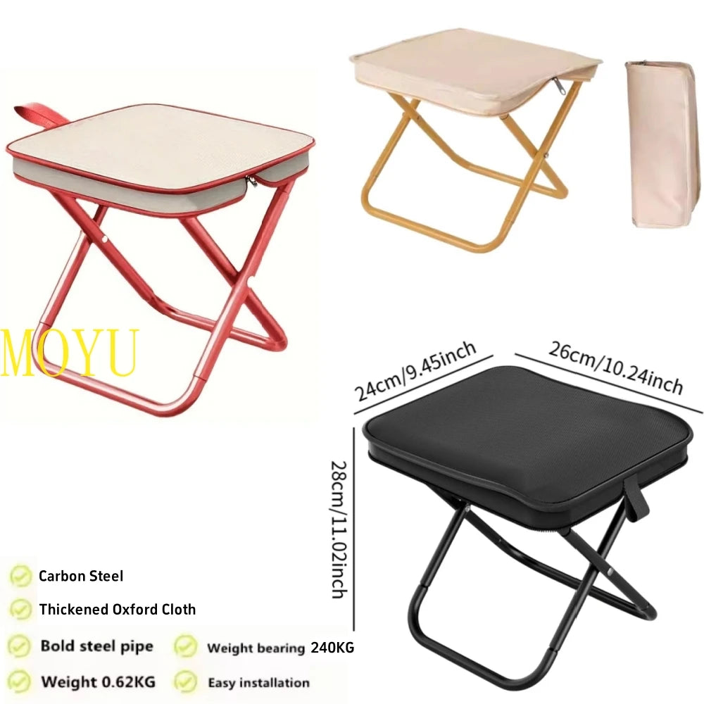 MOYU Portable Folding Camping Chair Durable Bench Fishing Mini Stool Travel Camping Outdoor Folding Picnic Sketch Handbag Chairs